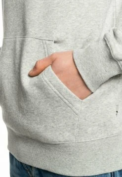 Quiksilver BIG LOGO HOODIE - Sweat à Capuche - Athletic Heather -Quiksilver Soldes Magasin efe8a77bb7624ccfbb7b7d6a114a4791