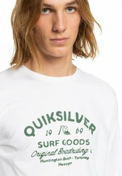 Quiksilver CLOSED TION - T-shirt à Manches Longues - White -Quiksilver Soldes Magasin f2f424aecd2044b9b126998c9768d27b